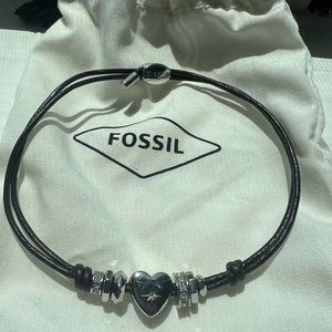 Fossil heart bracelet never worn still in packaging